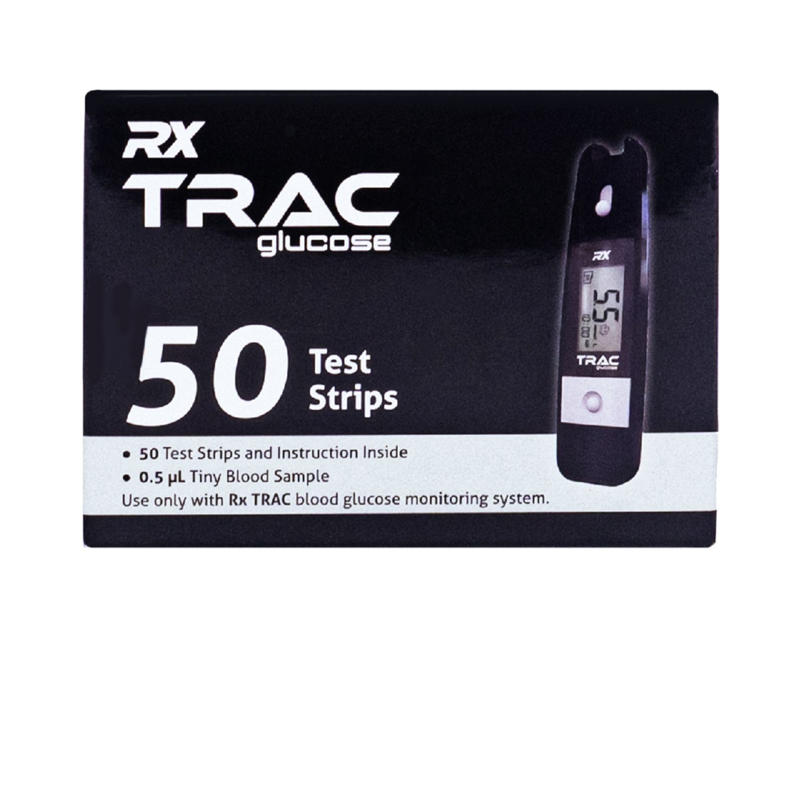 Rx Trac Glucose Test Strip 50's Glucometer Blood Test Strip Kencing Manis Test Strip