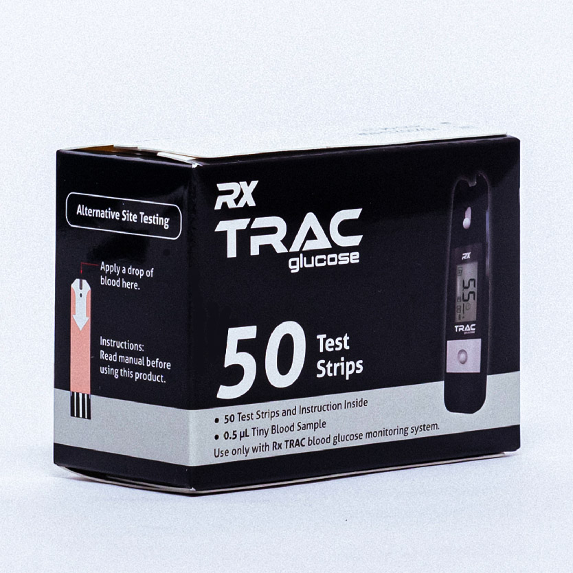 RX TRAC Glucose Test Strips 50's [Expiry 10/2023] Health & Wellness