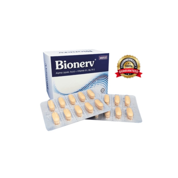 Bionerv Alpha Lipoic Acid & Vitamin B 60’s 100% Genuine & Original Advanced Nerve Health Support