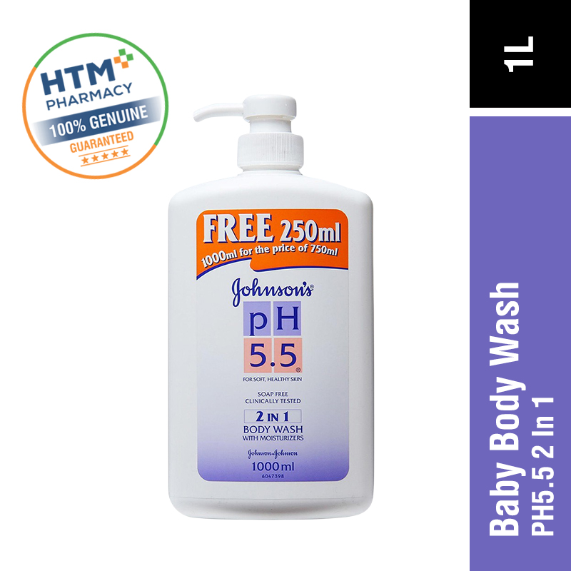 JOHNSONS BABY PH5.5 2 IN 1 BODY WASH 1000ML