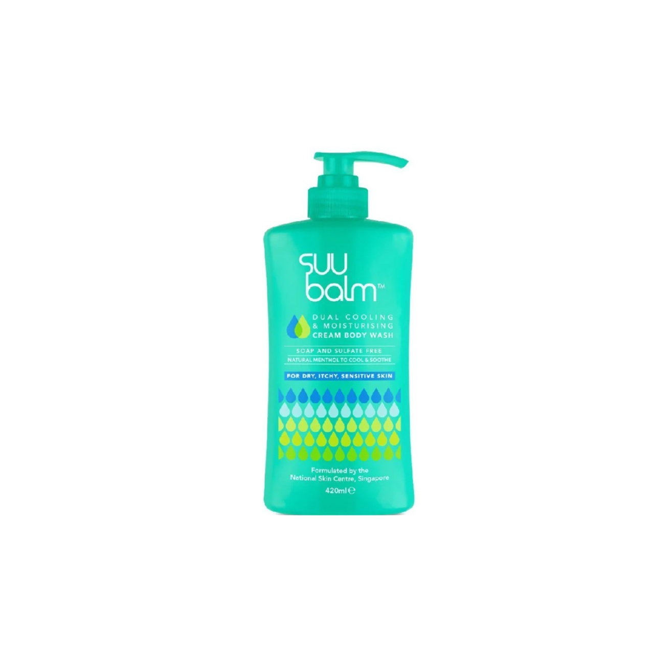 Suu Balm Dual Cooling & Moisturising Cream Body Wash 420ml
