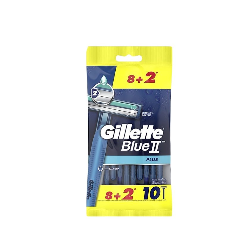 GILLETTE BLUE II PLUS SEN 10'S