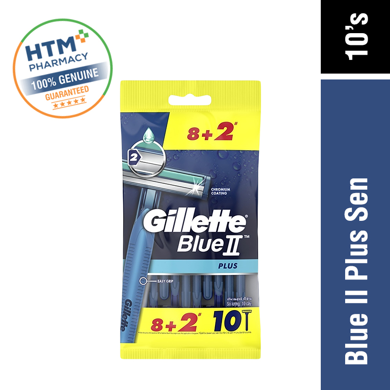 GILLETTE BLUE II PLUS SEN 10'S