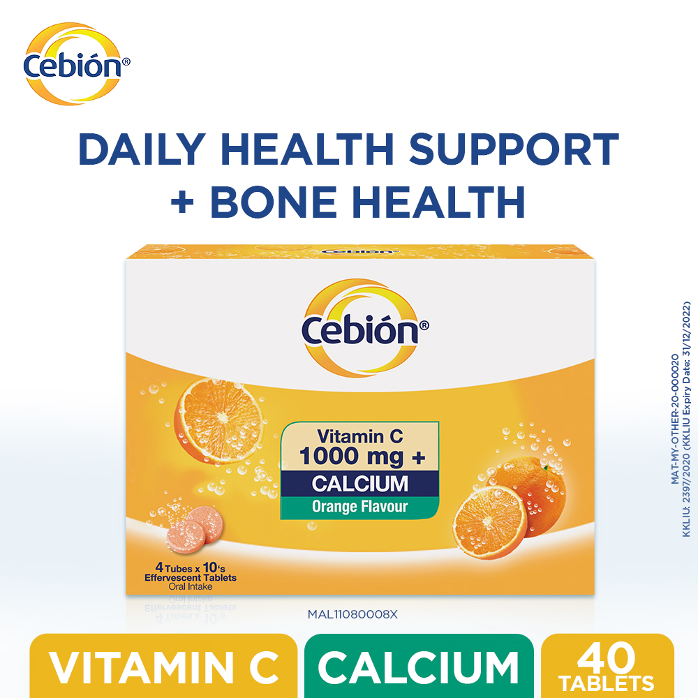 Cebion Vitamin C 1000MG + Calcium 40's
