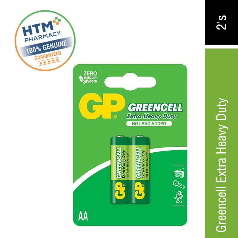 GP BATTERY Greencell Ehd AA 2's