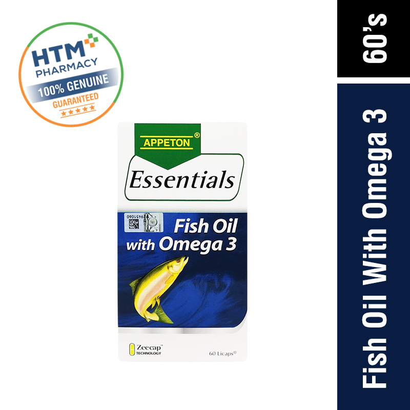 Appeton Essentials Fish Oil With Omega 3 60'S