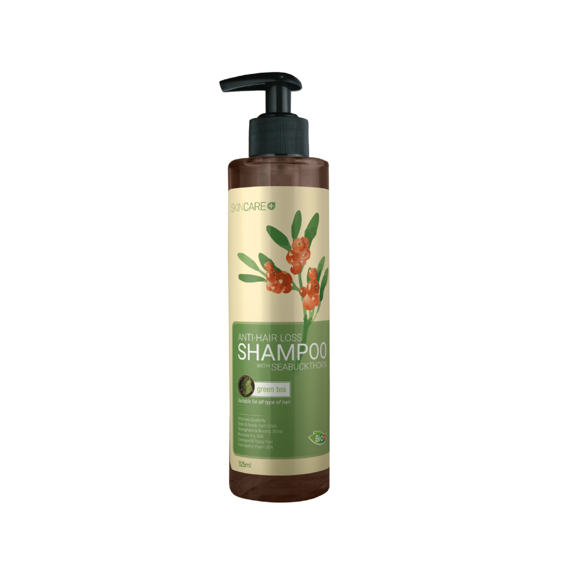 BIO+ Anti-Hair Loss & Hair Growth Shampoo With Seabuckthorn 325ml Syampoo rambut gugur 生發防脫發 沙棘洗發水