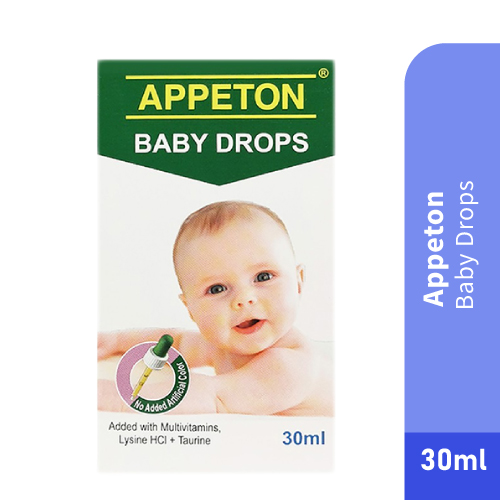 Appeton Baby Drops 30ml (with Multivatiamins, Lysine HCI + Taurine)