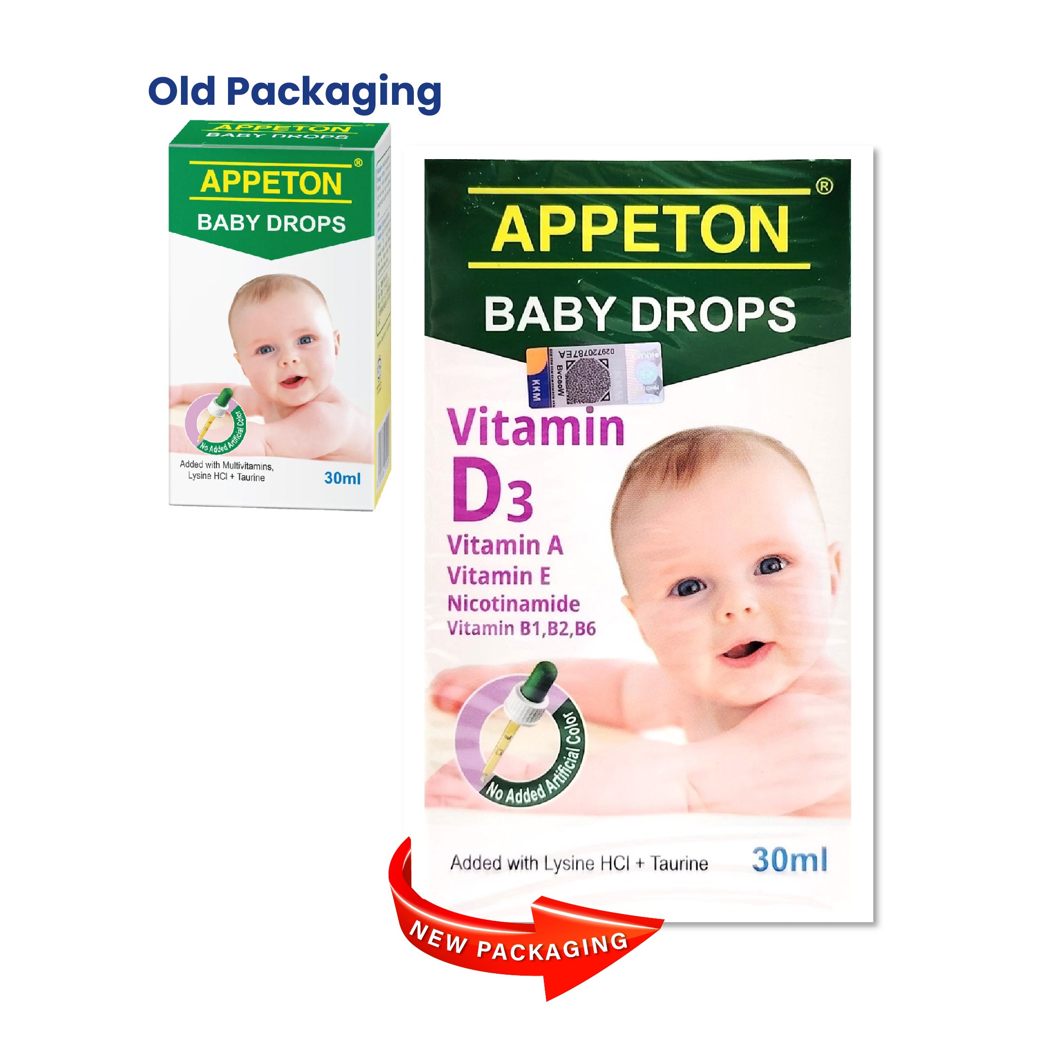 Appeton Baby Drops 30ml (with Multivatiamins, Lysine HCI + Taurine)