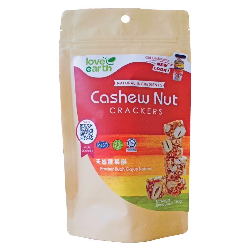 Love Earth Light Cashew Nut Crackers 120g