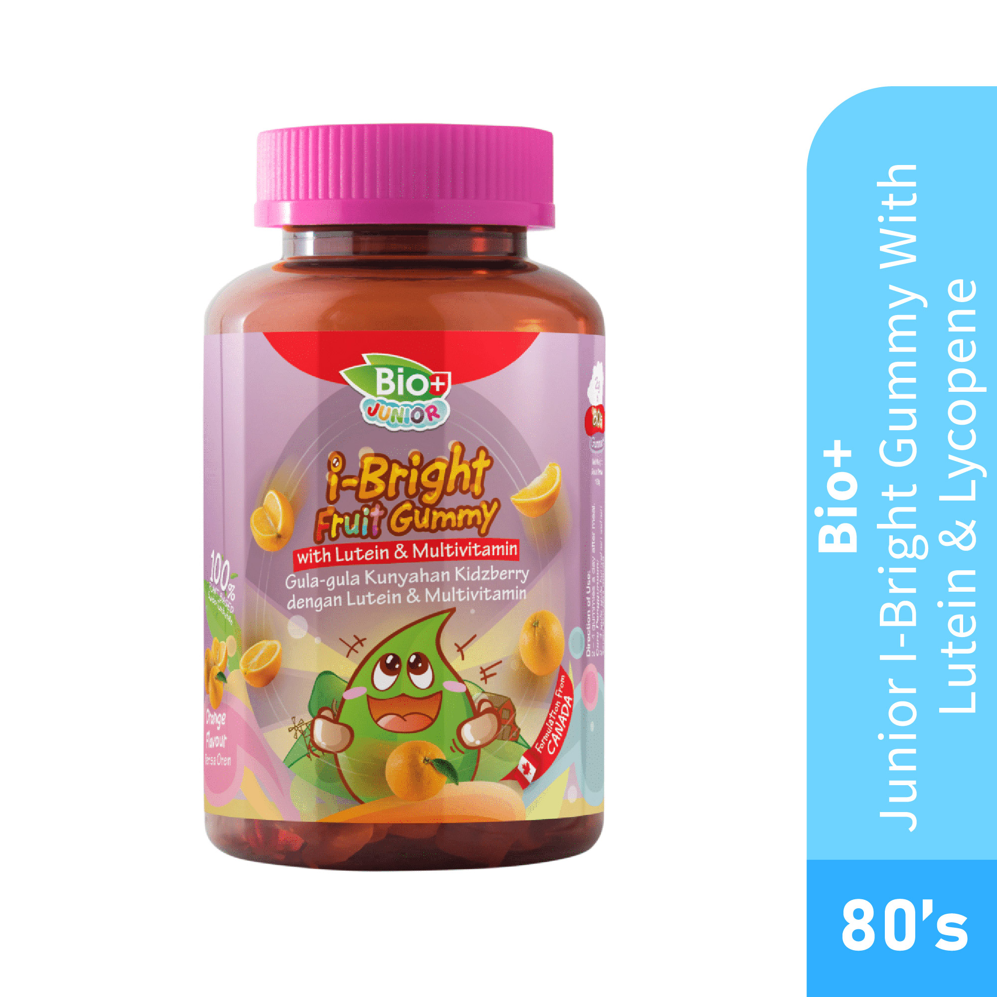 BIO+ Junior I-Bright Gummy With Lutein & Lycopene 80's Eye Supplement for kids Eye gummy 護眼保健品 葉黃素儿童