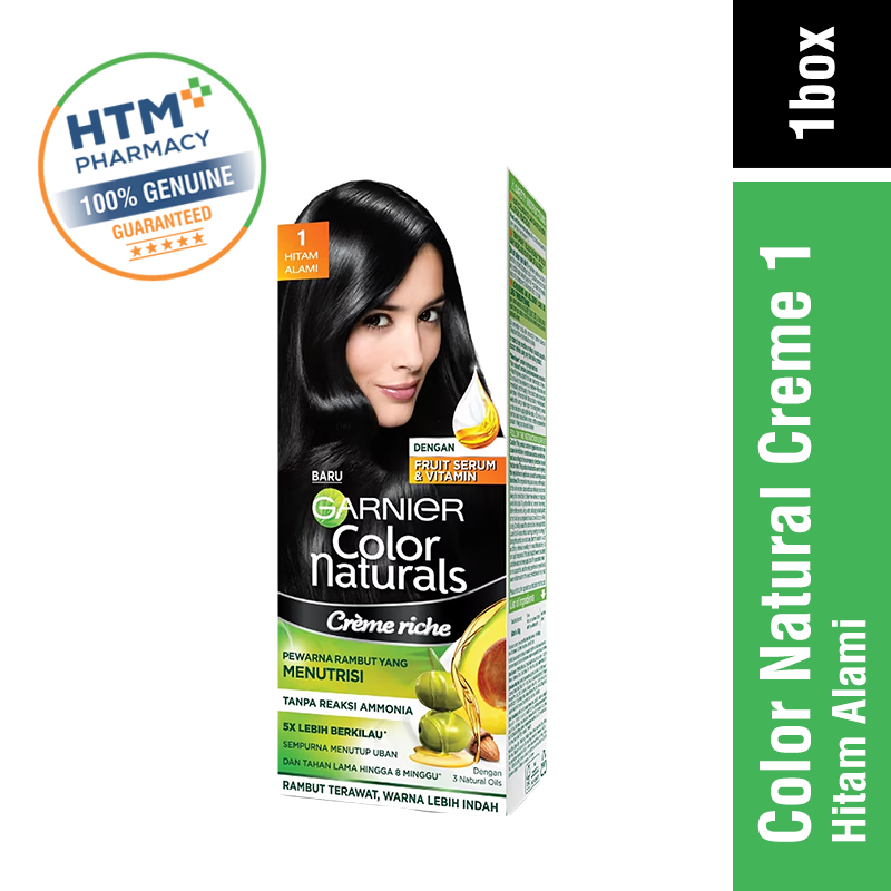 Garnier Color Natural 1 Hitam Alami