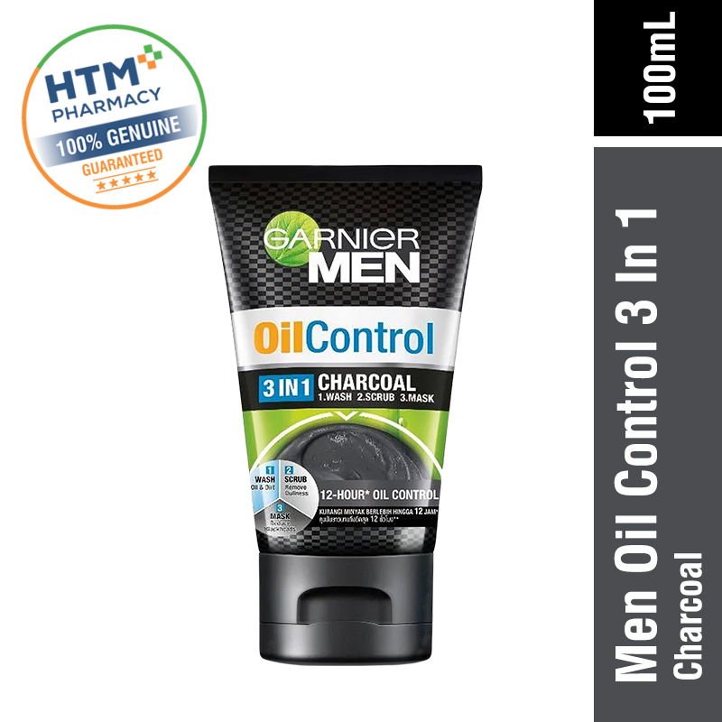 Garnier Men Turbo Light Oil Control 3 In 1 Charcoal 50ML