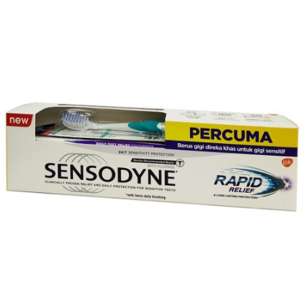 Sensodyne Rapid Relief 100G - Original Foc Toothbrush