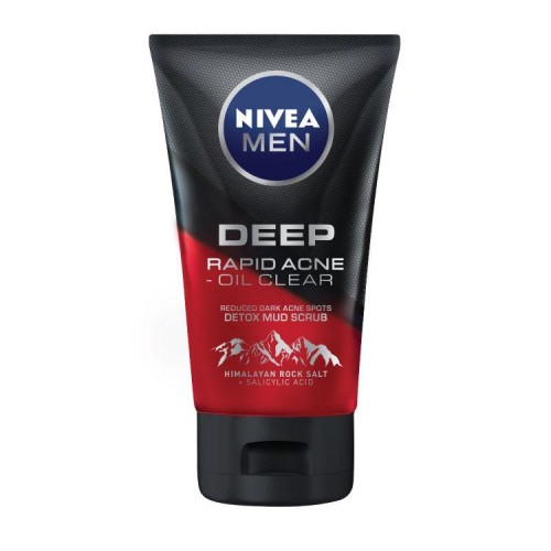 Nivea Men Deep Rapid Acne Oil Control Scrub 100g