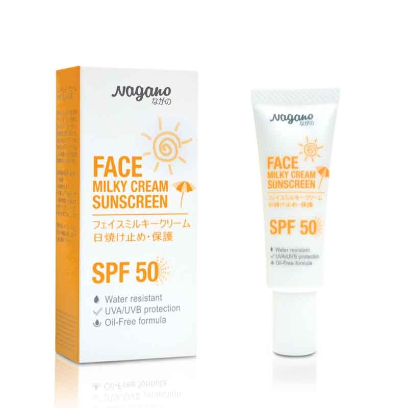 NAGANO FACE MILKY CREAM SUNSCREEN WITH SPF50 20ML