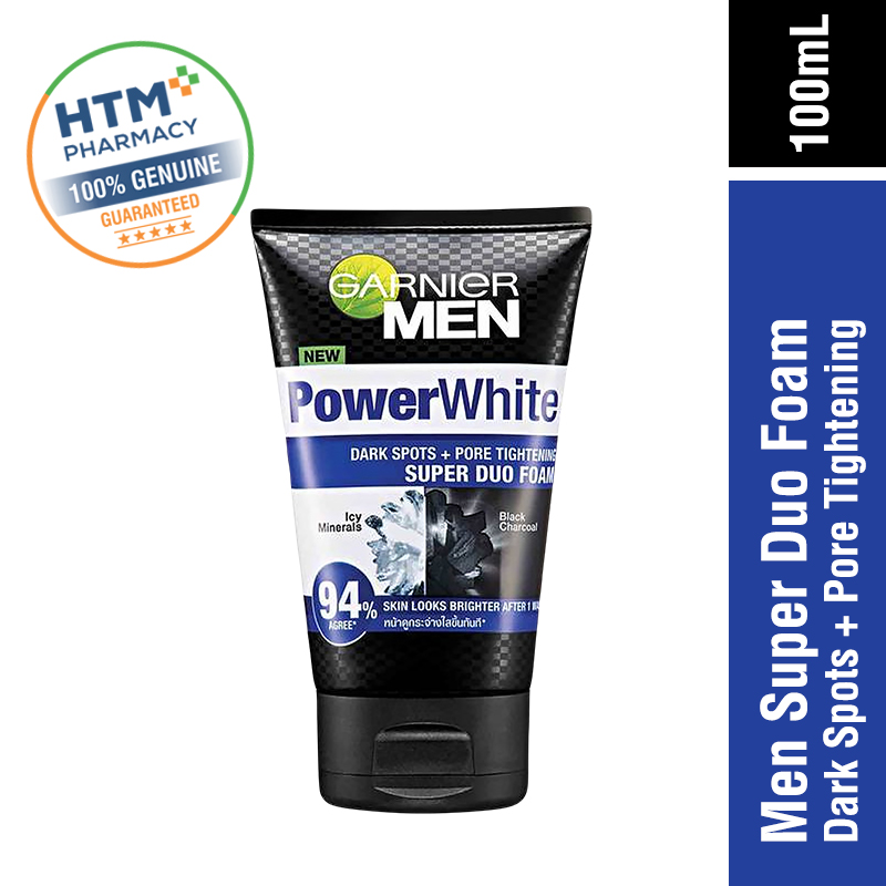 Garnier Men Power White + Super Duo Foam 100ml