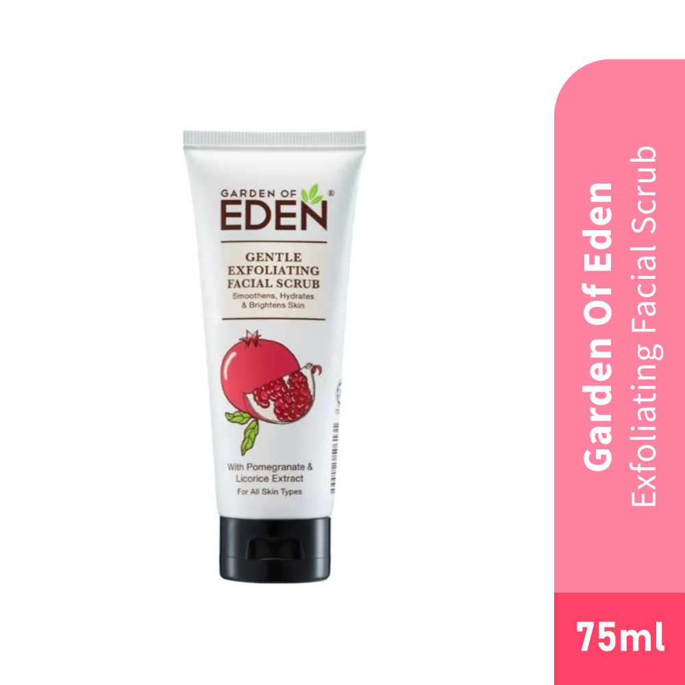 GARDEN OF EDEN Gentle Exfoliating Facial Scrub 75ml- Skin Care, Facial Scrub, Scrub