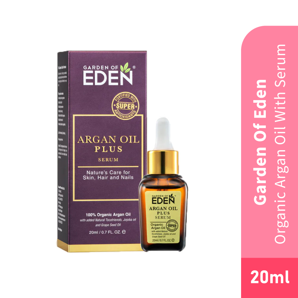 GARDEN OF EDEN Organic Argan Oil Plus Serum 20ml- Skin Care, Serum , Organic Argan Oil