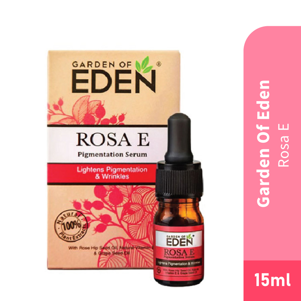 GARDEN OF EDEN Rosa E With Natural Vitamin E 15ml- Skin Care, Serum, Pigmentation Serum