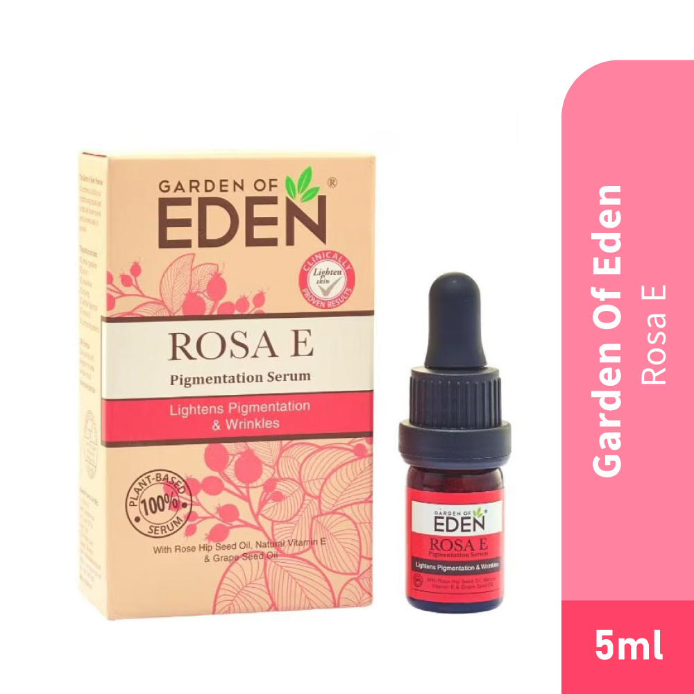 GARDEN OF EDEN Rosa E With Natural Vitamin E 5ml- Skin Care, Serum, Pigmentation Serum