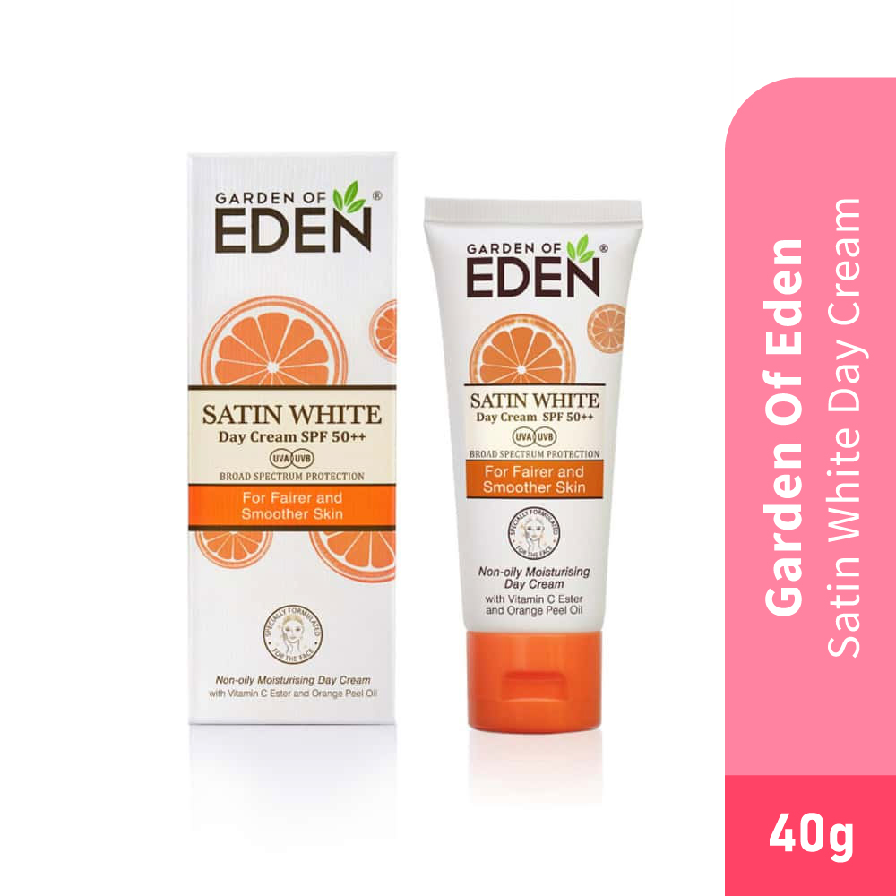 GARDEN OF EDEN Satin White Day Cream 40g- Skin Care, Day Cream , Cream