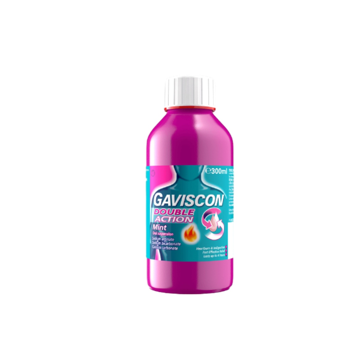 GAVISCON Double Action Liquid Antacid 300ml - Fast Relief from Heartburn & Indigestion 缓解胃灼热, 消化不良