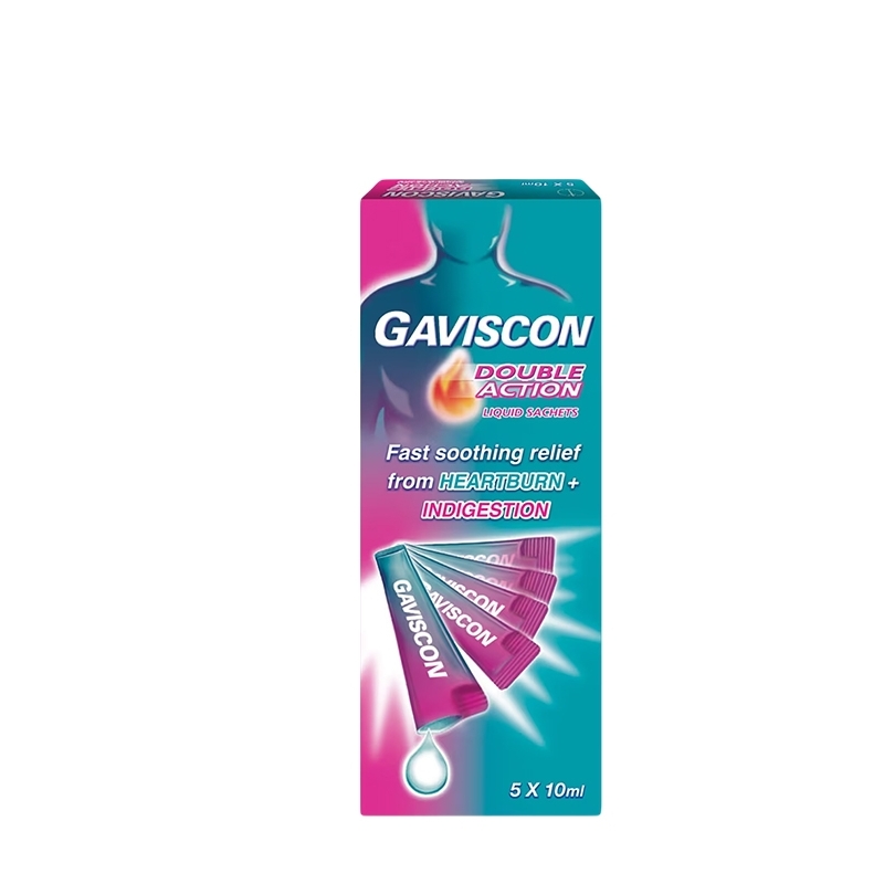 Gaviscon Double Action Liquid Sachets 5 X 10ML