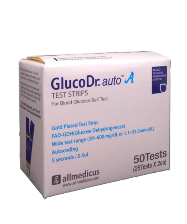 GLUCO DR. TEST STRIPS 50'S