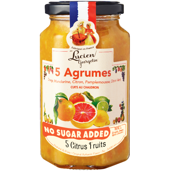 Lucien Georgelin Fruit Jam - 5 Citrus Fruits (Agrumes)