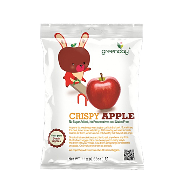 Greenday Snack 11g - Crispy Apple