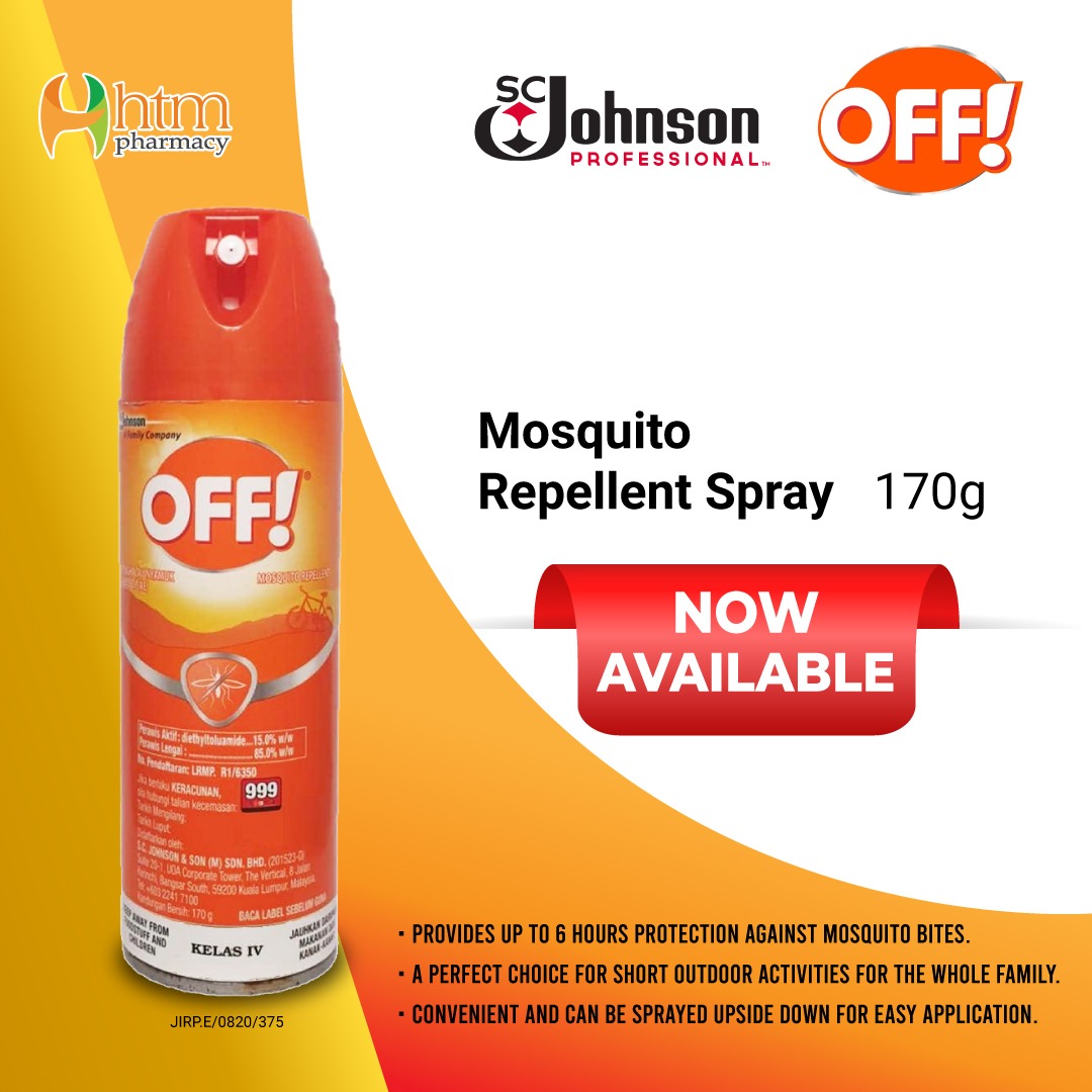 Off Mosquito Repellent Areosol Spray 170g