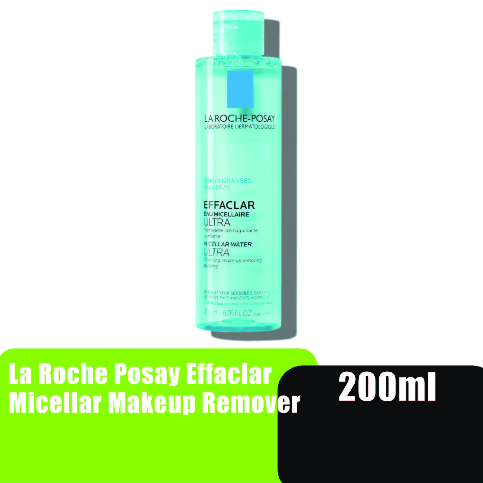 LA ROCHE POSAY Effaclar Micellar Water Ultra Makeup Remover 200ml - Pembersih Muka Miceller Water 卸妝水