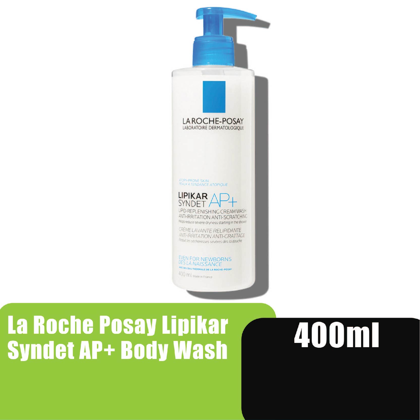 LA ROCHE POSAY Lipikar Syndet Ap+ Anti-Irritation Body Wash 400ml - Body Shampoo For Irritated Skin 沐浴露