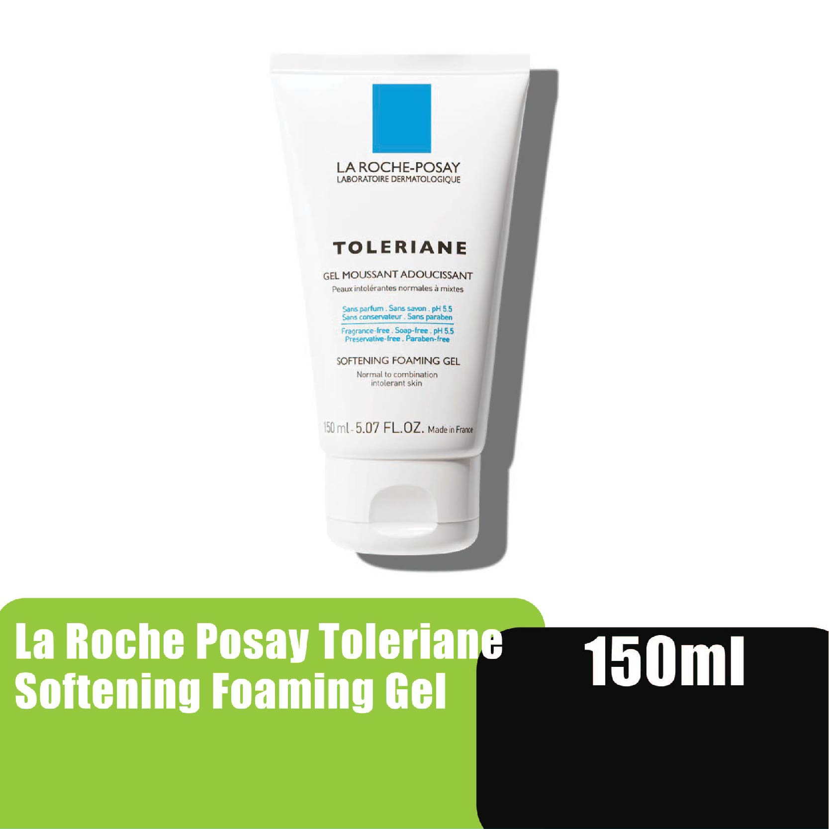 LA ROCHE POSAY Toleriane Softening Foaming Gel Facial Cleanser 150ml - Normal To Combination Pencuci Muka