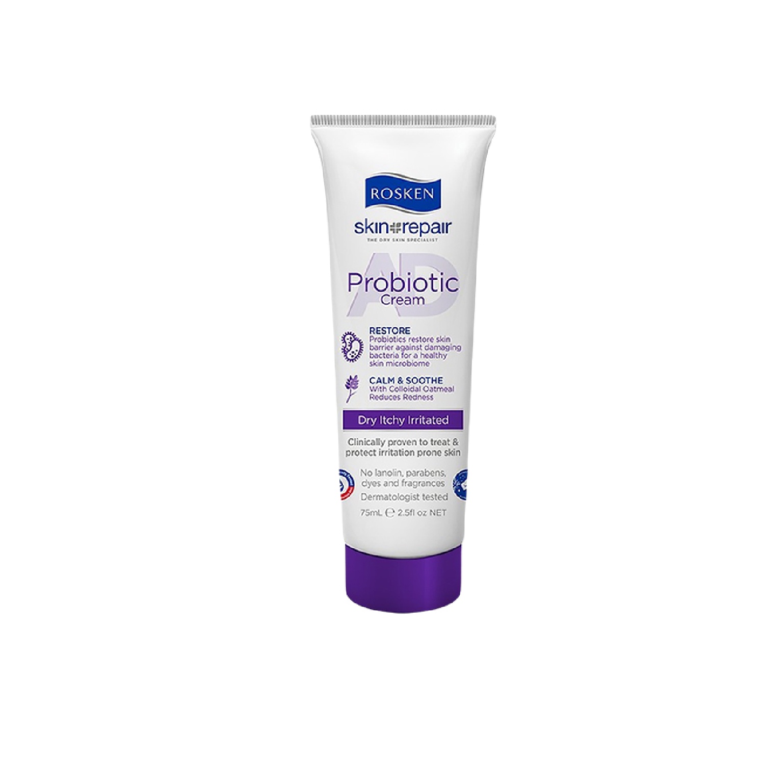 ROSKEN Probiotic Hand Cream 75ml - Dry Itchy Irritated Sensitive skin krim tangan kulit kering 皮膚 敏感 止癢护手霜