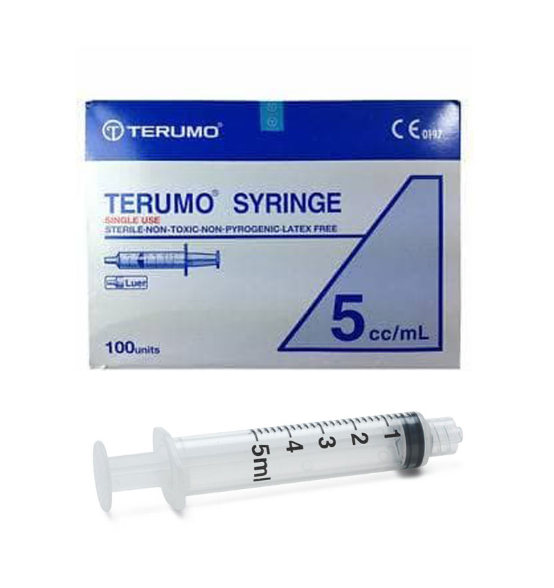 Terumo Syringe 5ml - Luer Slip 100's