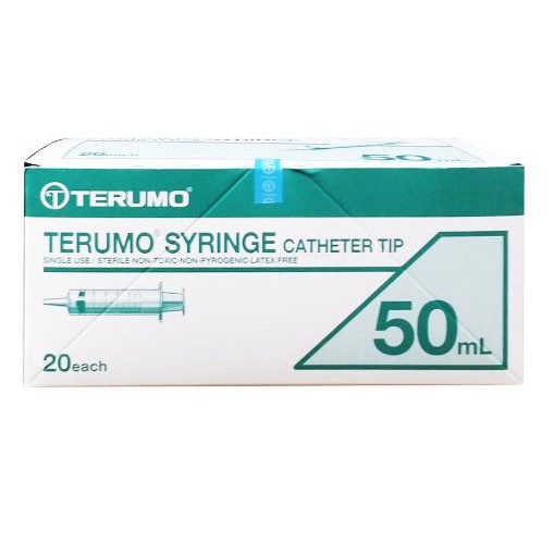 Terumo Syringe 50ml - catheter tip 20's