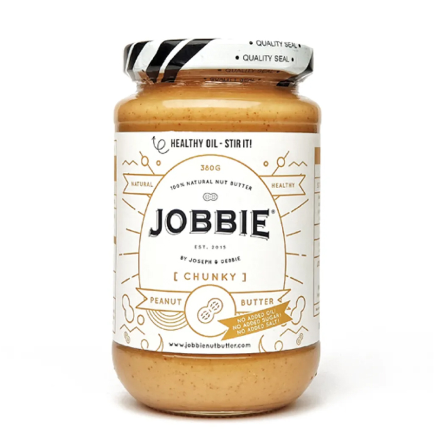 Jobbie Jam Chuncky Pure Peanut Butter 380g