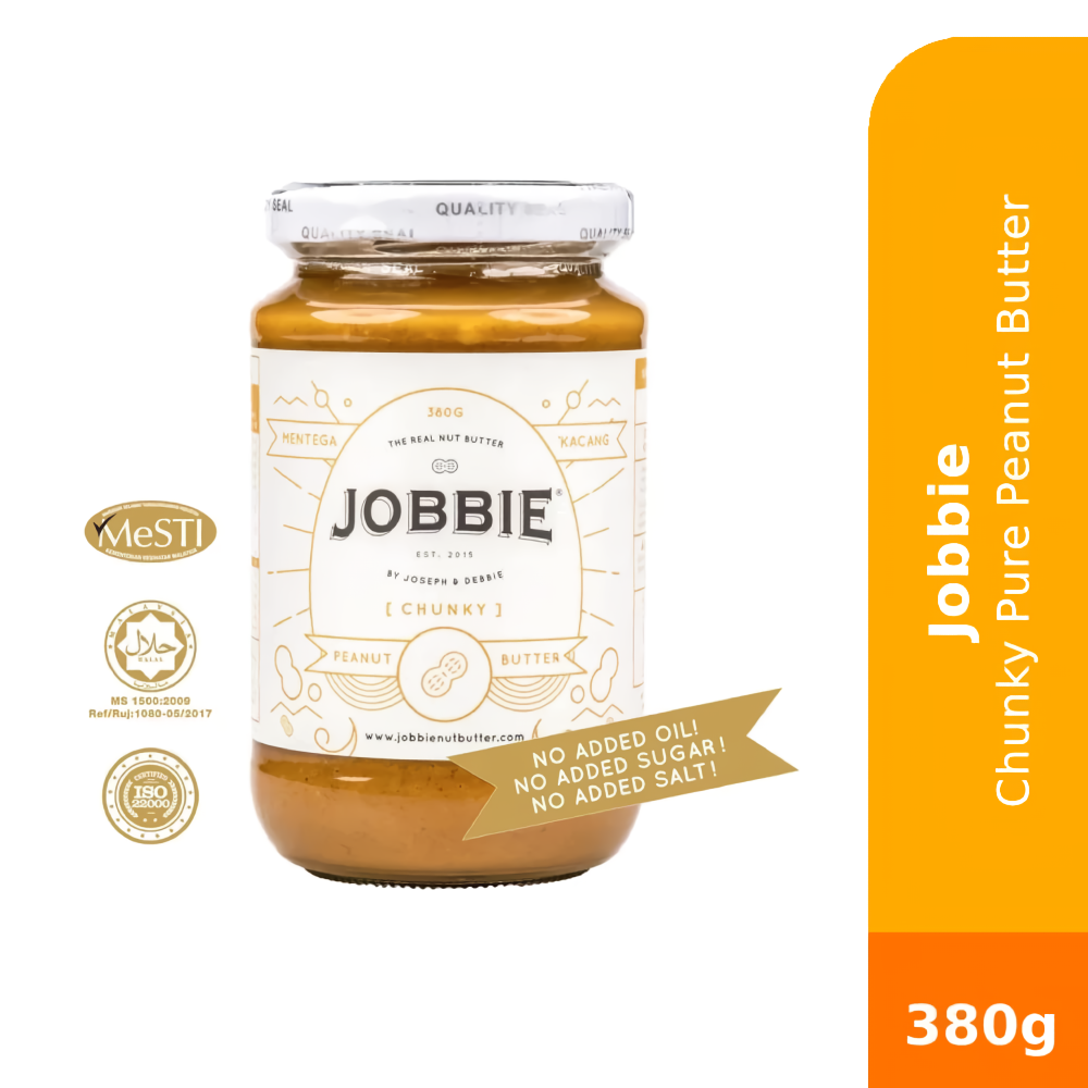 JOBBIE Jam Chuncky Pure Peanut Butter 380g