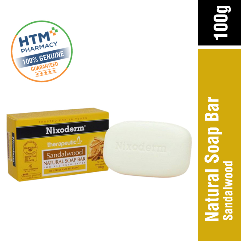 Nixoderm Natural Soap 100g - Sandalwood