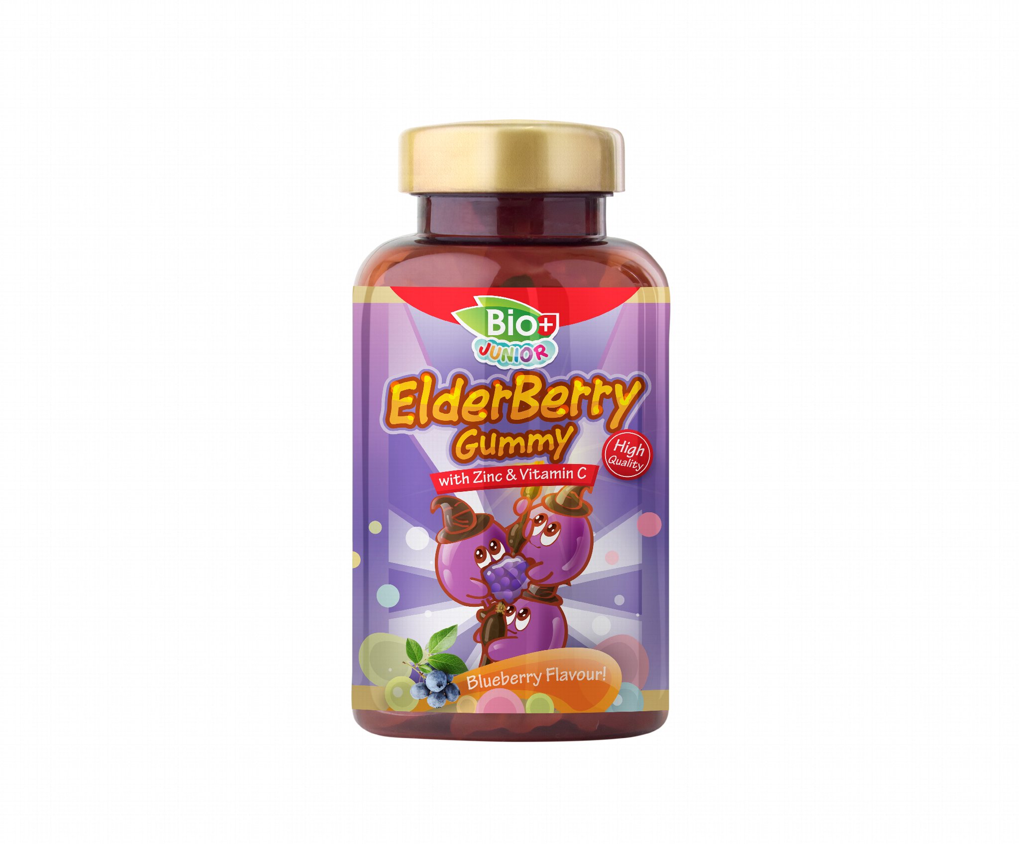 Bio+ Junior Elderberry Gummy with Zinc & Vitamin 60's