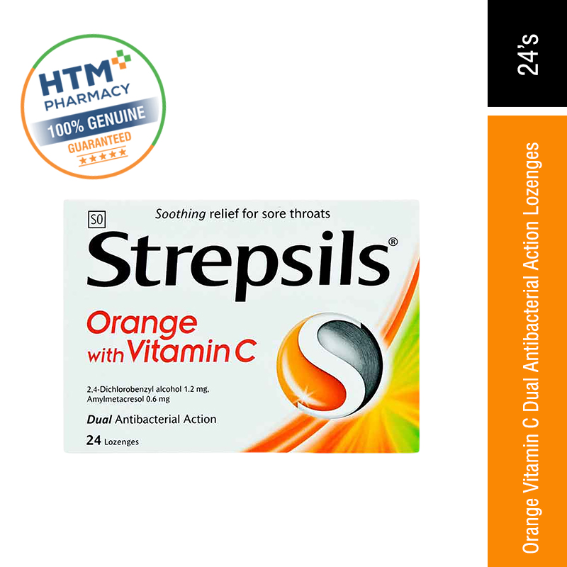 STREPSILS VITAMIN C-100 6 ANTISEPTIC LOZENGES