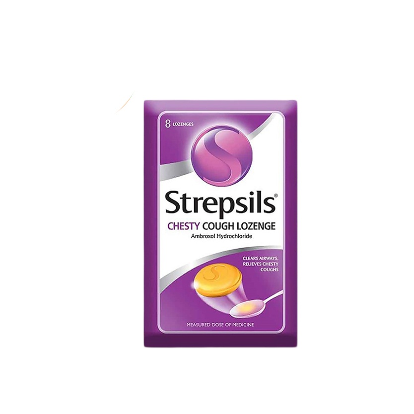 STREPSILS CHESTY COUGH LOZENGES 8'S