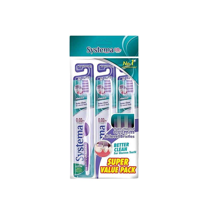 Systema BI Level Medium Toothbrush 3's