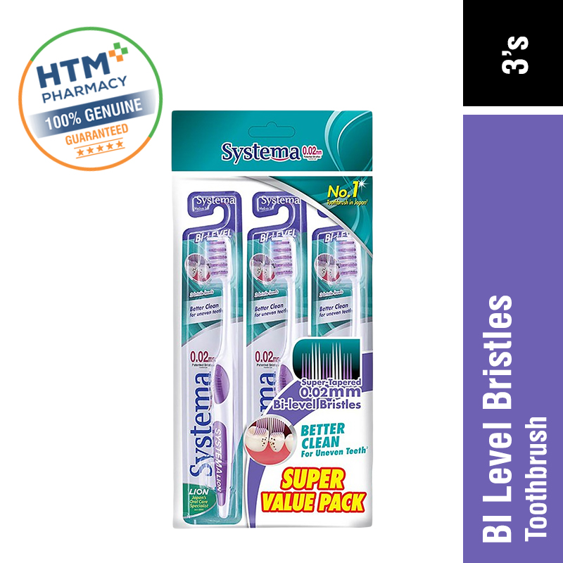 Systema BI Level Medium Toothbrush 3's