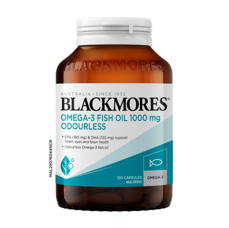 BLACKMORES Omega-3 Fish Oil 1000mg Odourless 120's