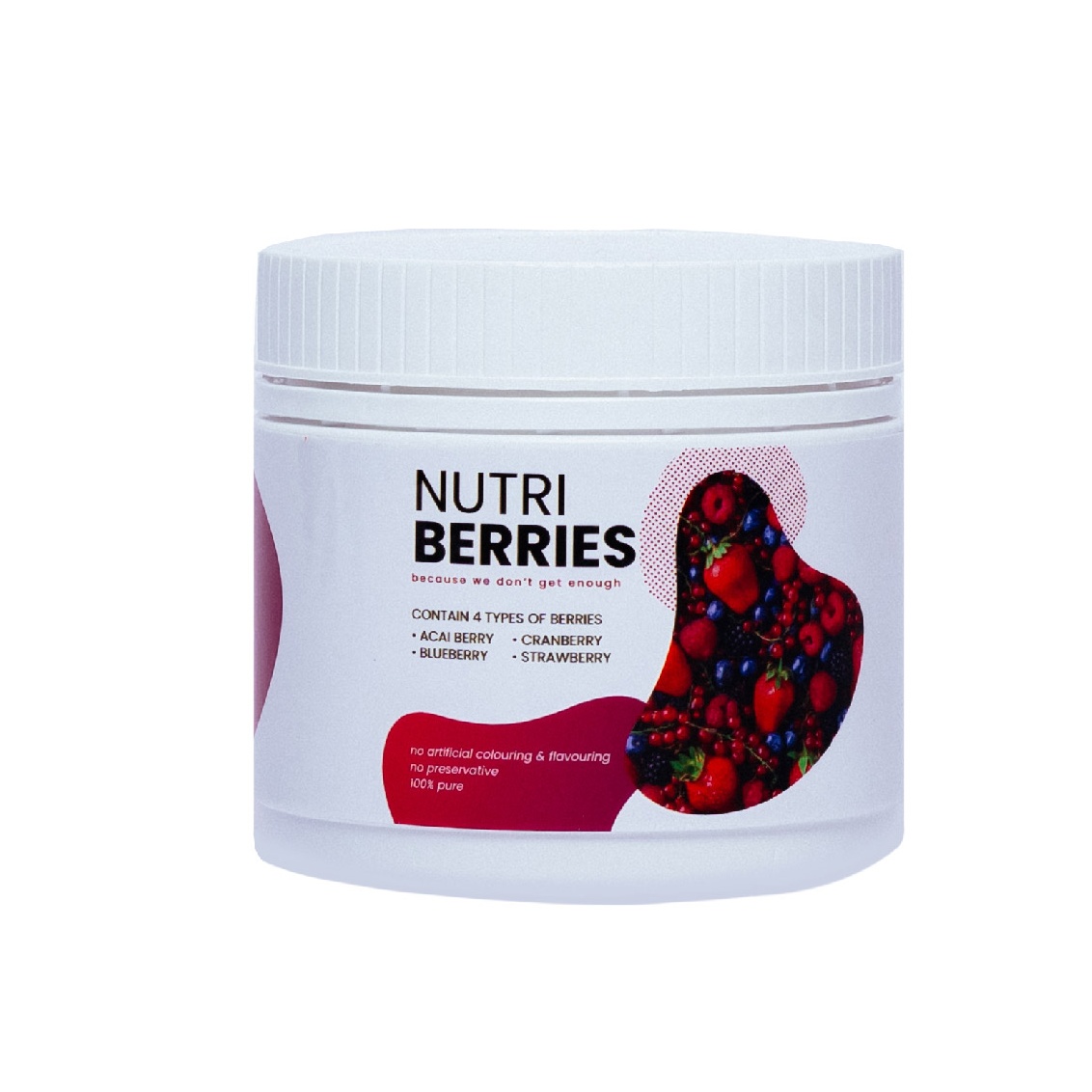 NUTRILICIOUS Organic Nutri Berries 100g - Acai Berry Powder | Acai Powder | Natural Anti-Aging Superfood Powder
