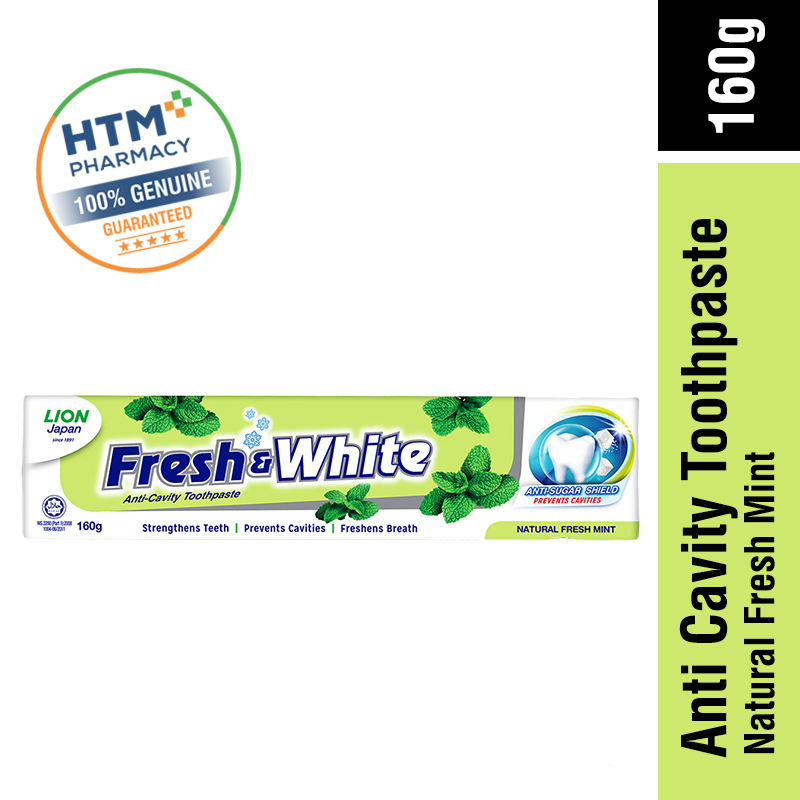 Fresh & White 160g - Natural Mint