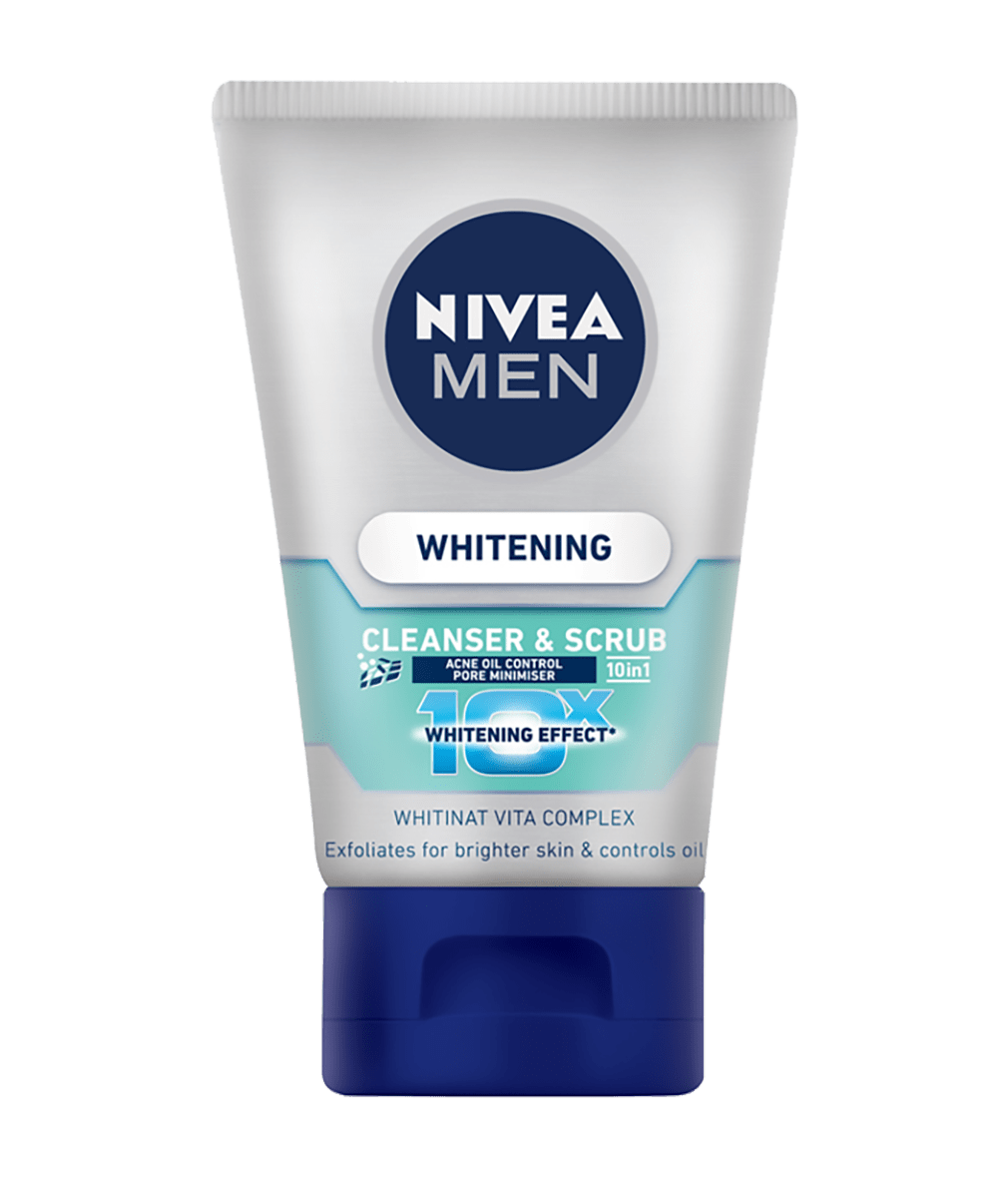 Nivea Men Whitening Acne Oil Control Cleanser & Scrub 100G (88880)